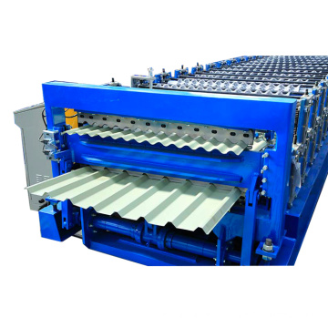 Automatic metal sheet color steel double layer roll forming machinery